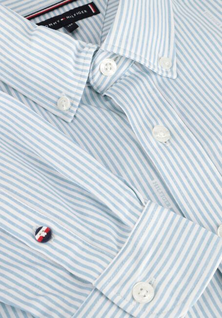 Blaue TOMMY HILFIGER Casual-Oberhemd ALLOVER REGULAR SHIRT LS - large