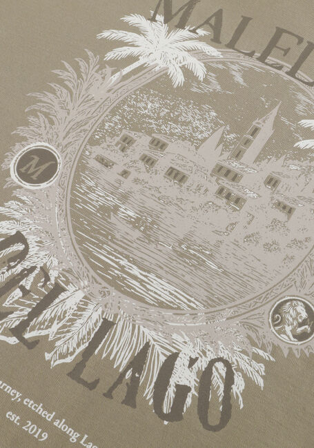 Khaki MALELIONS T-shirt RELAXED LAGO T-SHIRT - large