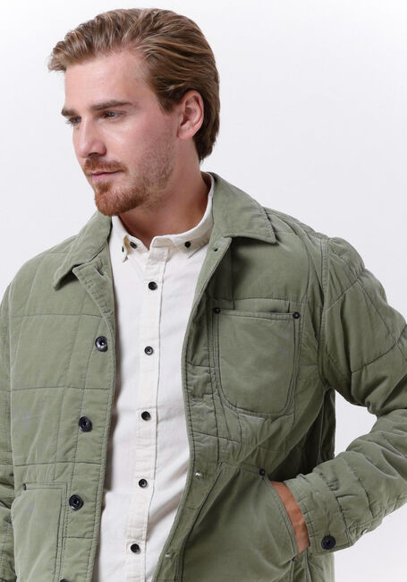 Grüne DSTREZZED Wattierte Jack WORKER JACKET BABYCORD - large
