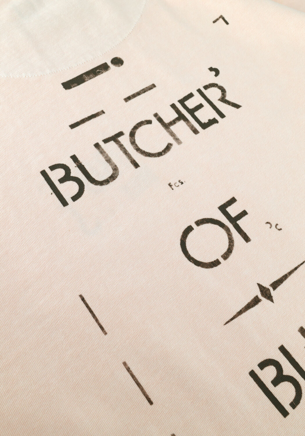 Hell-Pink BUTCHER OF BLUE T-shirt ARMY STENCIL TEE - large