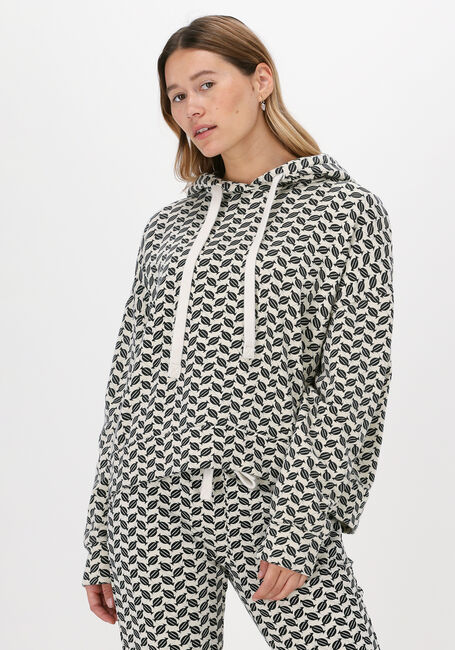 Beige 10DAYS Sweatshirt CROPPED HOODIE MONOGRAM - large