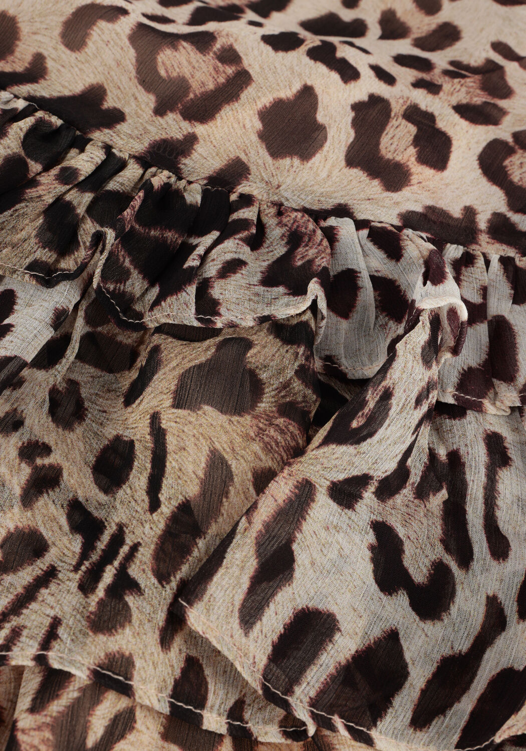 Braune GUESS Minikleid SS BRIGIDA FLARE DRESS - large