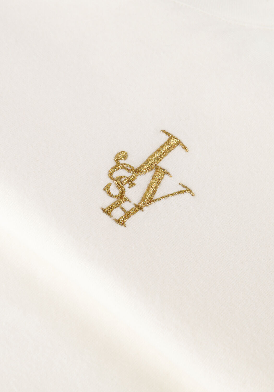 Nicht-gerade weiss JOSH V T-shirt JV ZOE EMBROIDERY - large