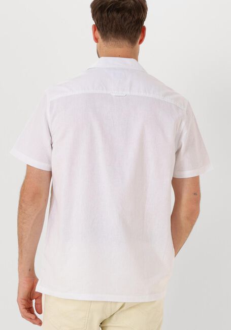 Weiße TOMMY JEANS Casual-Oberhemd TJM LINEN BLEND CAMP SS EXT - large