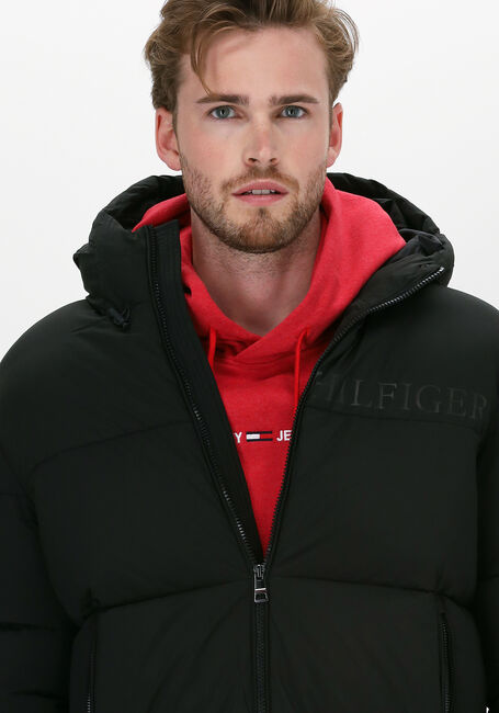 Schwarze TOMMY HILFIGER Wattierte Jack HIGH LOFT JACKET - large