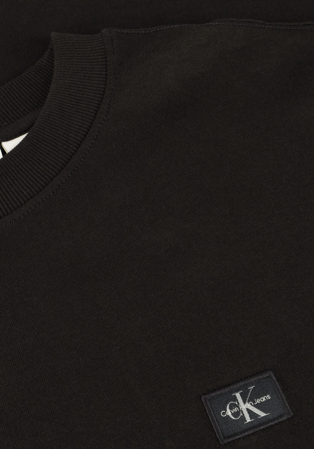 Schwarze CALVIN KLEIN T-shirt WOVEN LABEL RELAXED TEE - large