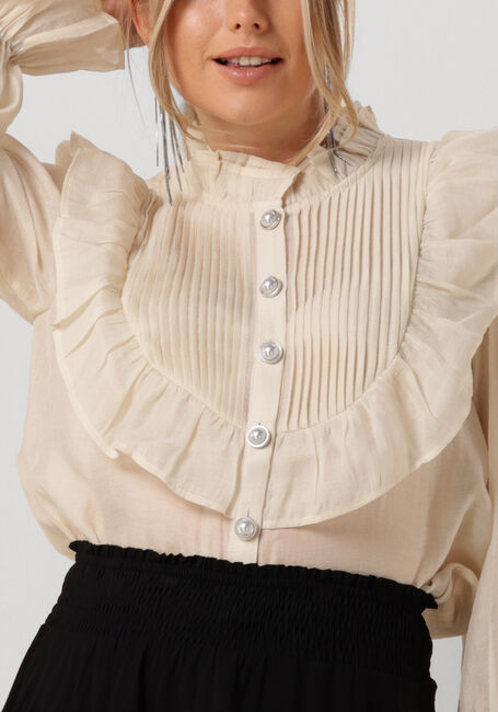 Creme LOLLYS LAUNDRY Blusen SPRINGSLL SHIRT LS - large