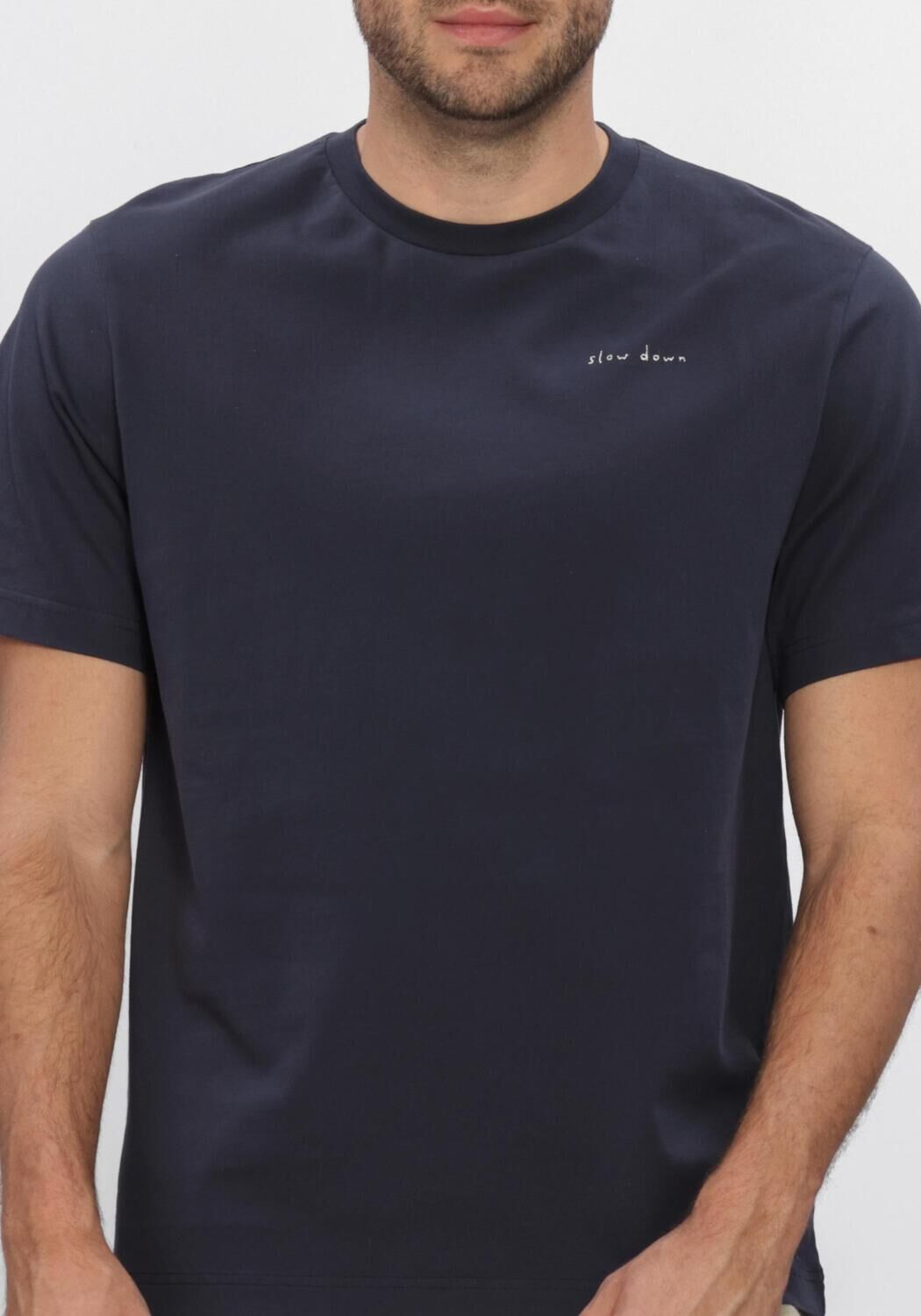 Dunkelblau FOR&Eacute;T T-shirt SLOW DOWN T-SHIRT - large