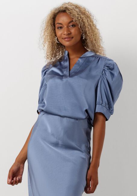 Hellblau NEO NOIR Blusen ROELLA HEAVY SATEEN BLOUSE - large