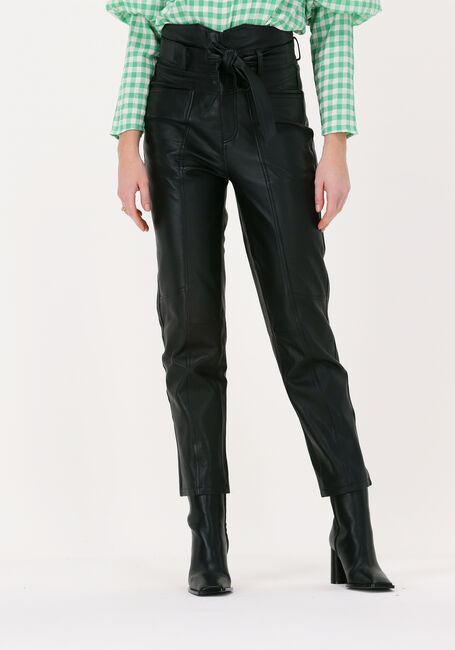 Schwarze CO'COUTURE Hose PHOEBE ZORA LEATHER PANT - large