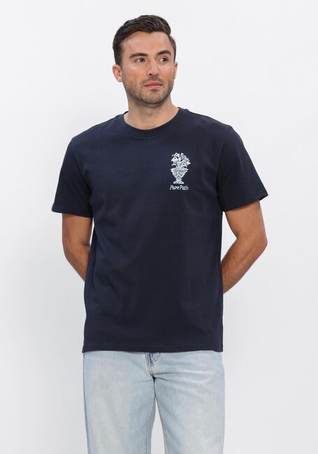 Dunkelblau PURE PATH T-shirt EMBROIDERED VASE T-SHIRT - large