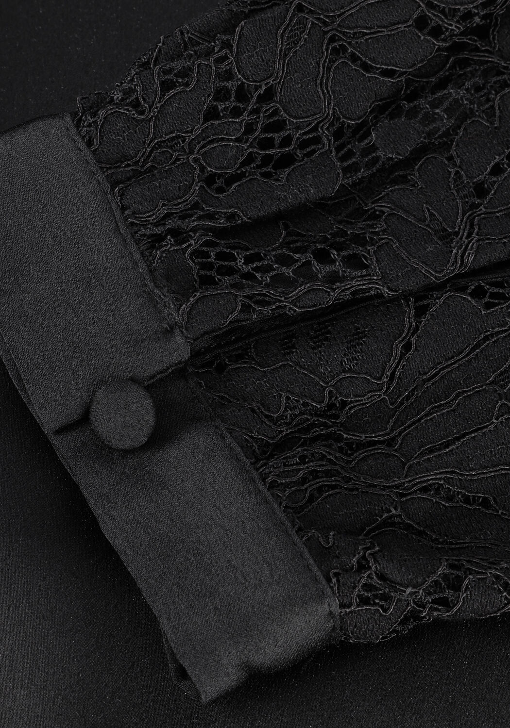 Schwarze GUESS Blusen LS FAUSTINE TOP - large