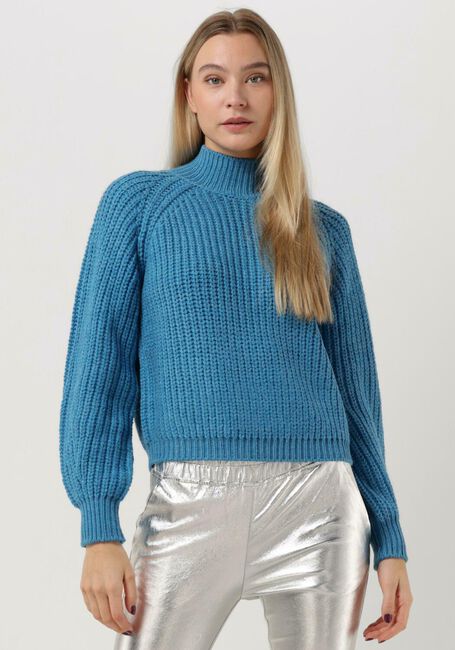 Blaue Y.A.S. Rollkragenpullover YASULTRA LS HIGH NECK KNIT PULLOVER - large