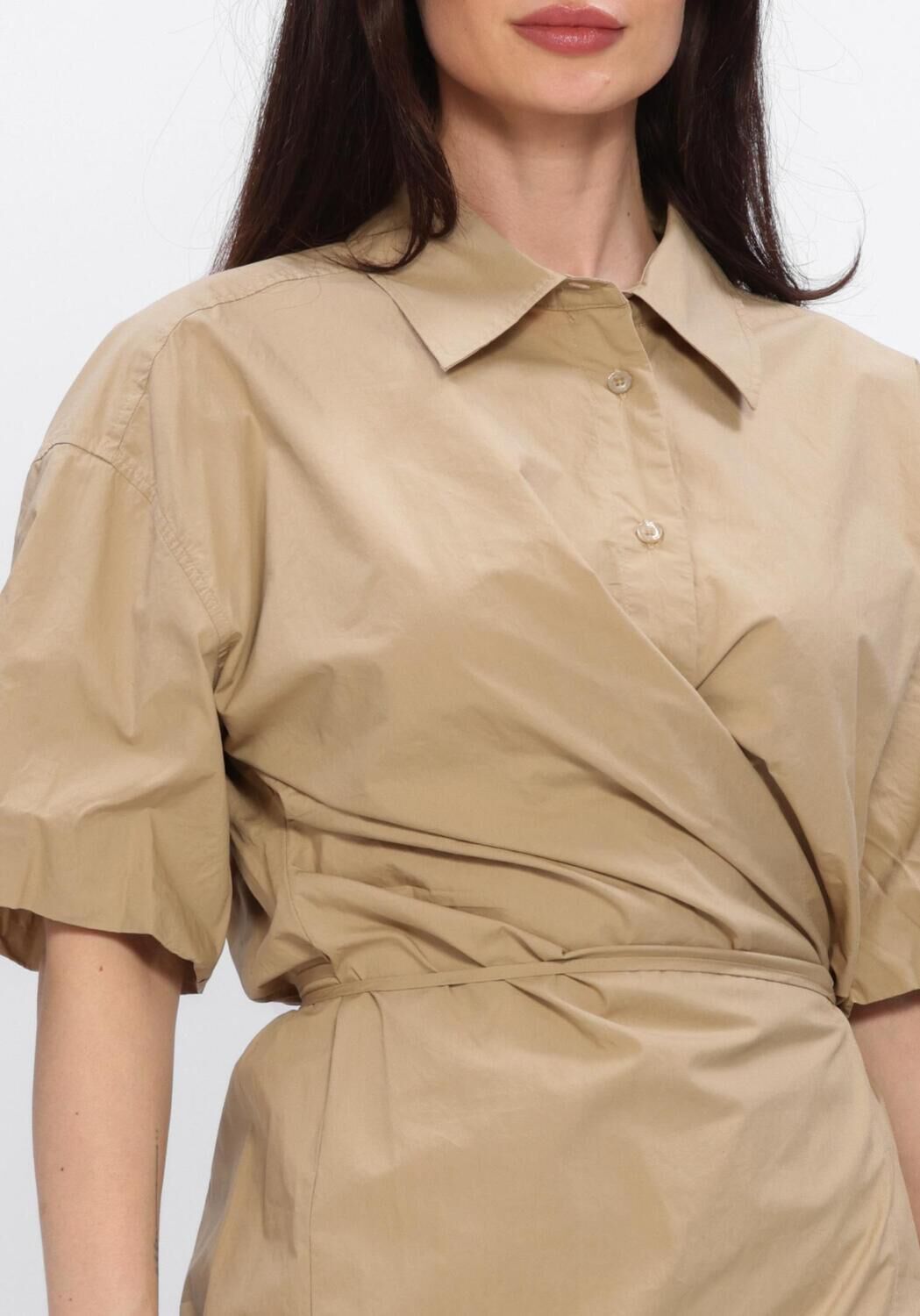 Braune SECOND FEMALE Midikleid RHYE DRESS - large