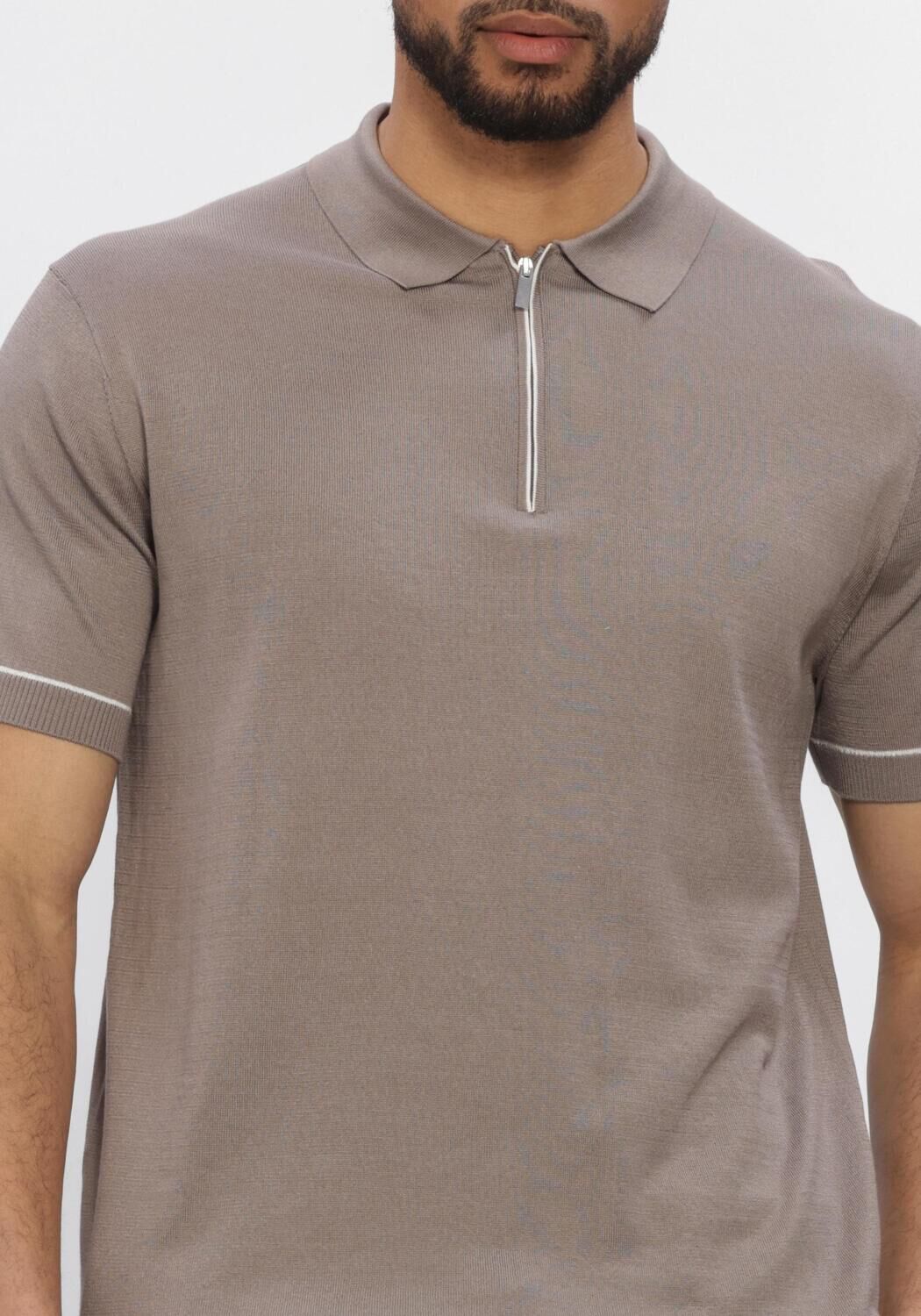 Taupe STEFANO LAURAN Polo-Shirt POLO BASTIAN - large
