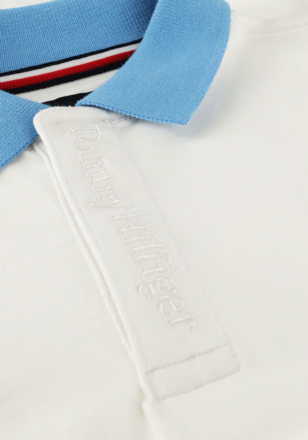 Wei&szlig;e TOMMY HILFIGER Polo-Shirt OVERSIZED COLORBLOCK POLO S/S - large