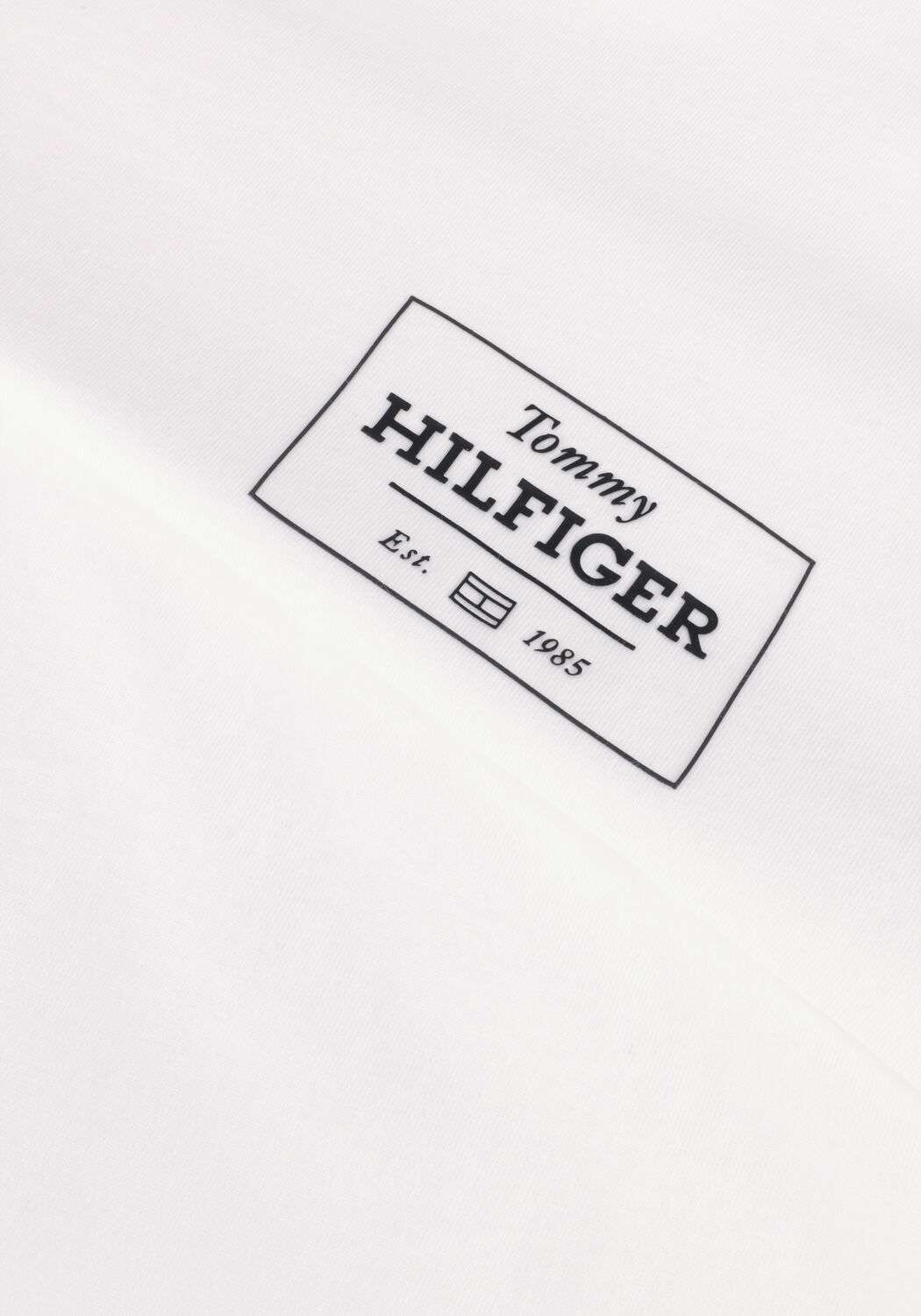 Wei&szlig;e TOMMY HILFIGER T-shirt MONOTYPE PRINTED LABEL TEE - large