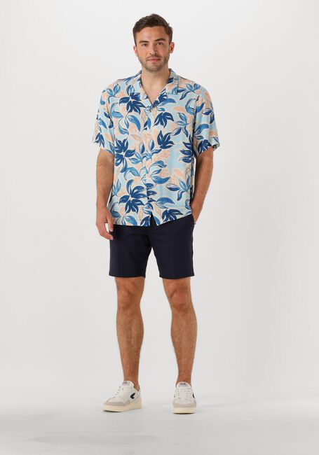 Mehrfarbige/Bunte SHIWI Casual-Oberhemd MEN VIC SHORT SLEEVE SHIRT FLORAL LEAFS - large