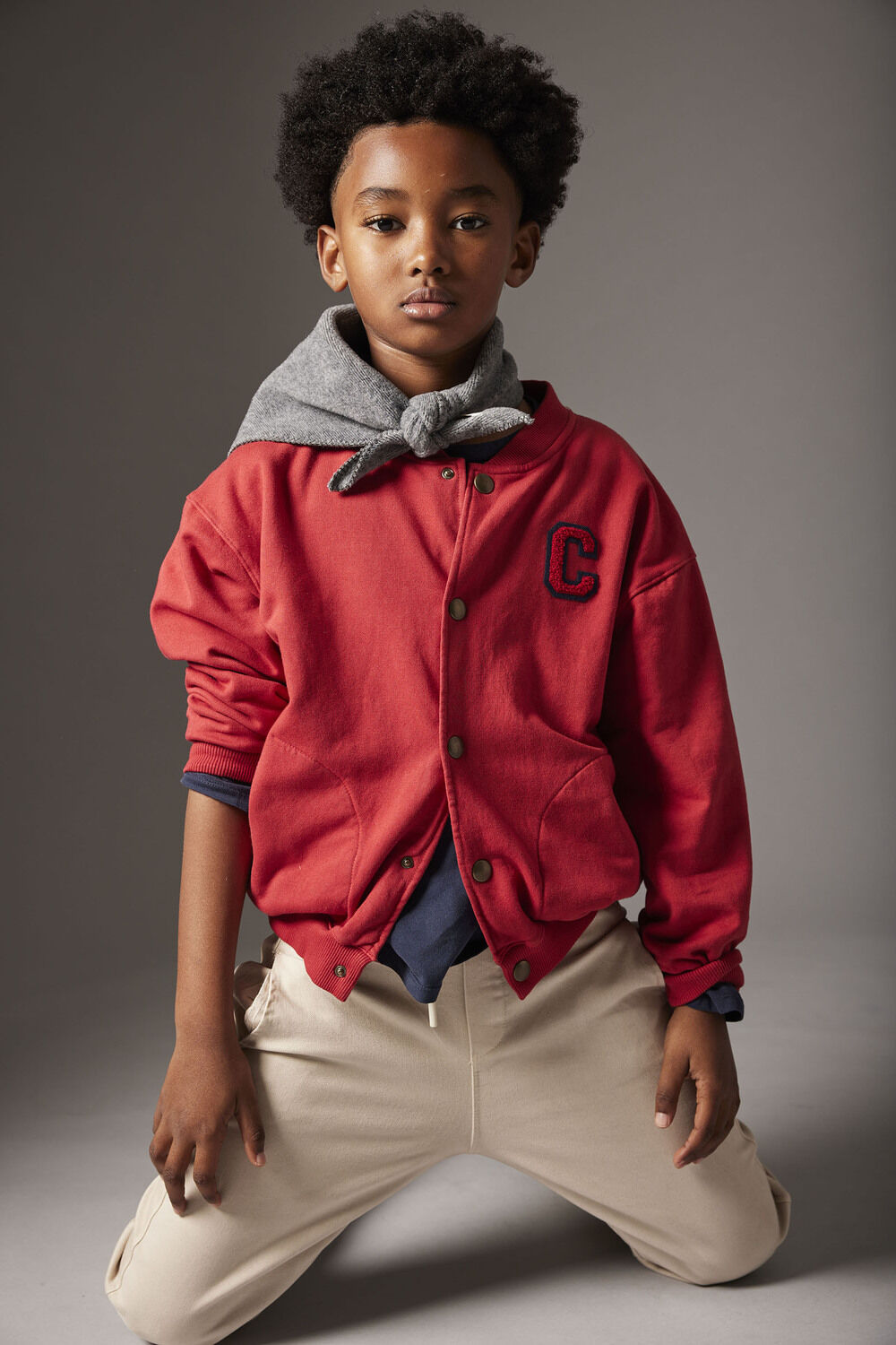 Rote MY LITTLE COZMO Strickjacke BERLINK234W5 - large