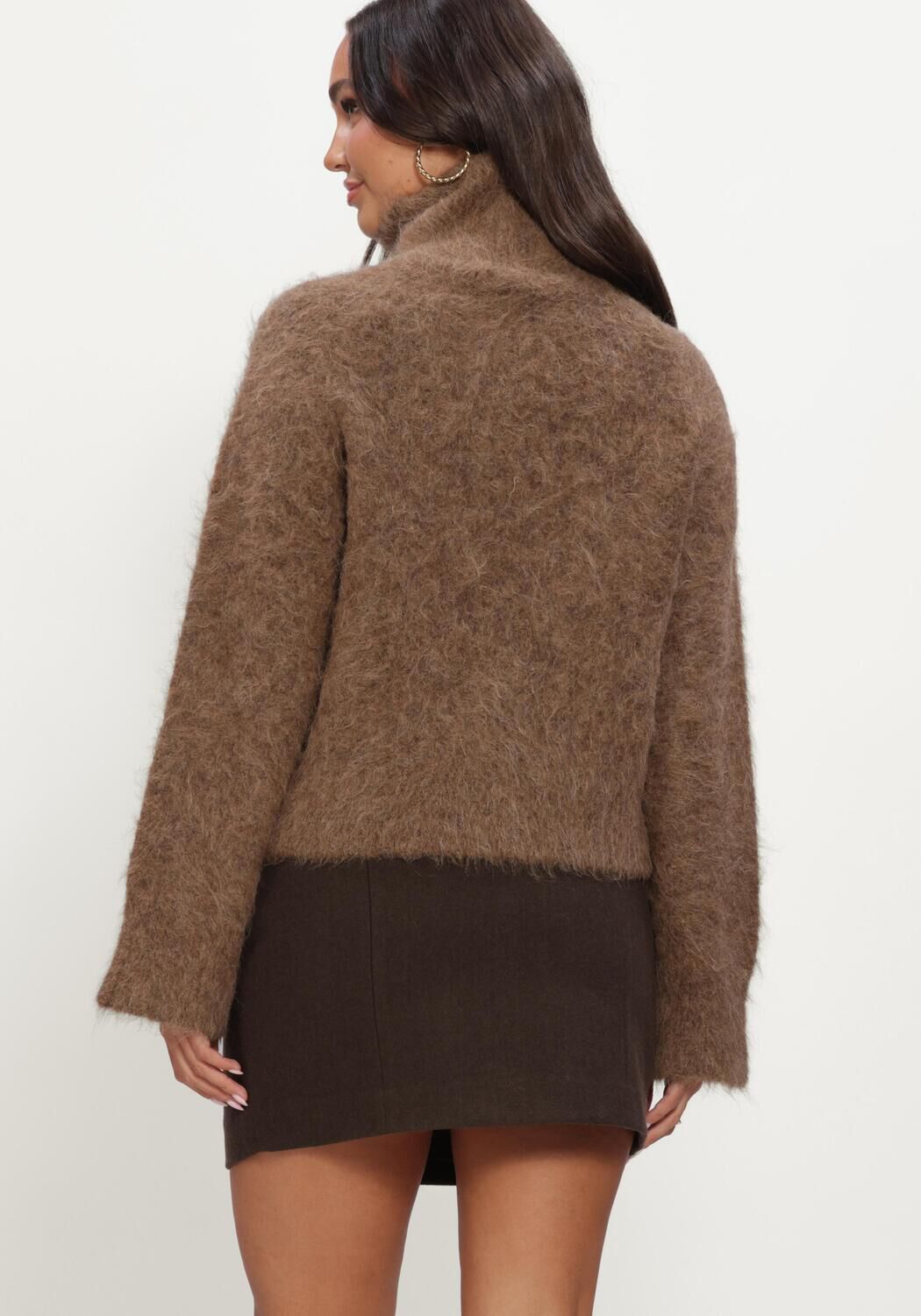 Braune TWIST & TANGO Pullover JUNIPER KNITTED SWEATER - large