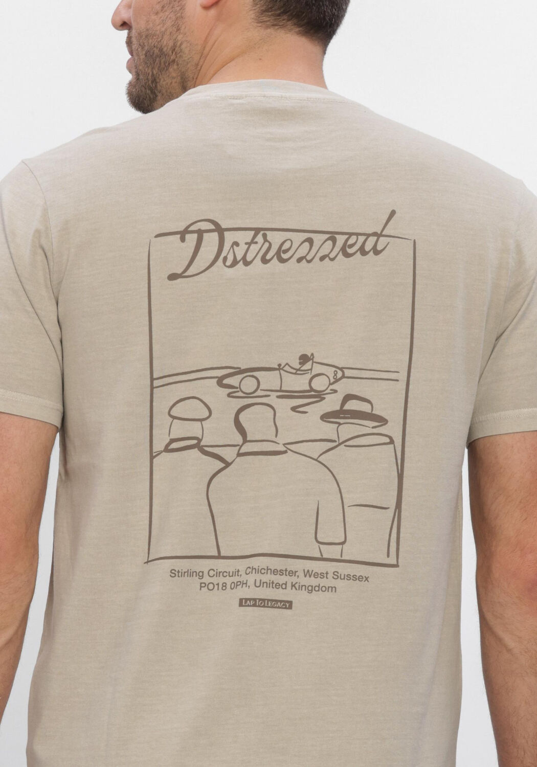 Sand DSTREZZED T-shirt NICKOLAS TEE - large