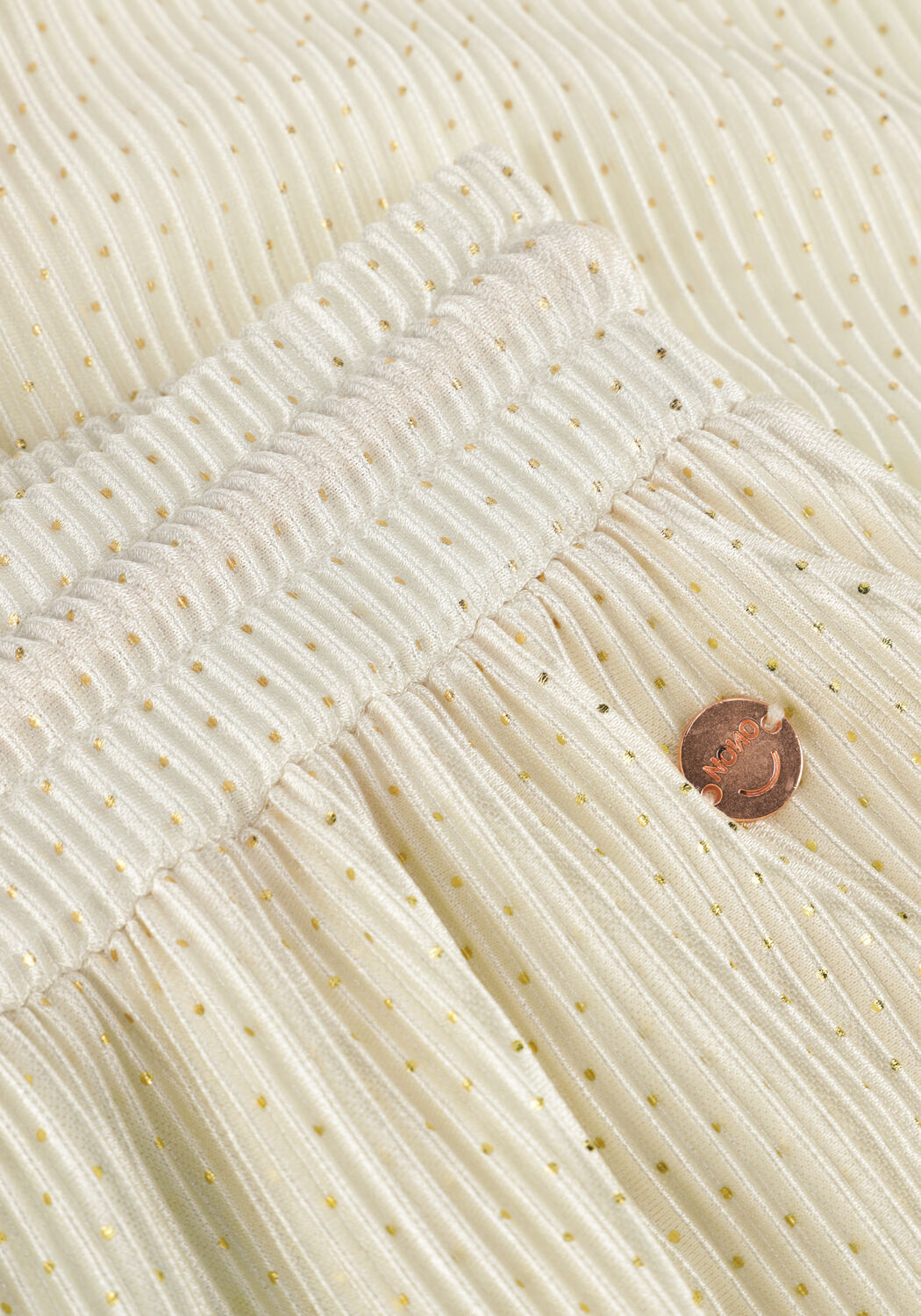 Goldfarbene NONO Hose SUN PLISSEE PANST - large