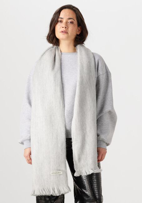 Graue ALPACA LOCA Schal DOUBLE SCRAF - large