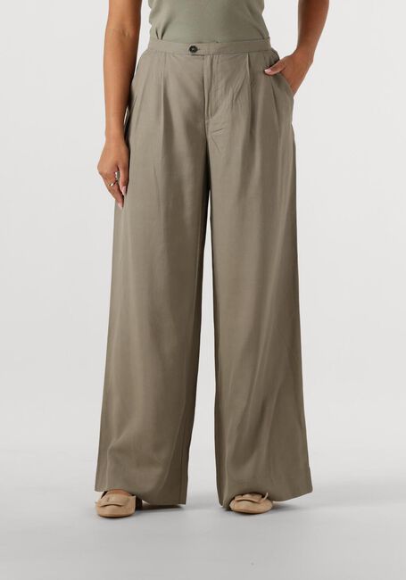 Beige SELECTED FEMME Weite Hose SLFNATUK MW WIDE PLEATED PANT - large