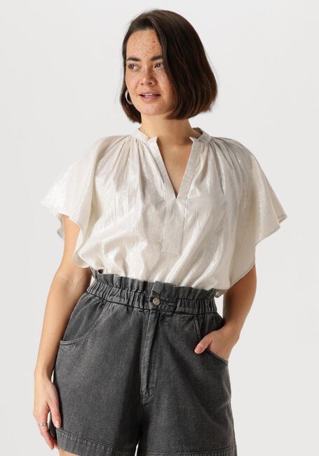 Weiße BY-BAR Blusen VINA LUREX BLOUSE - large