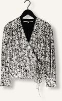 Schwarze SECOND FEMALE Blusen DOODLE WRAP BLOUSE Schwarze SECOND FEMALE Blusen DOODLE WRAP BLOUSE - medium