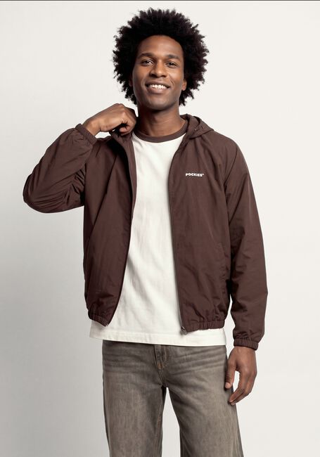 Braune POCKIES Jack VINEYARD RIPSTOP WINDBREAKER - CHOCOLATE - large