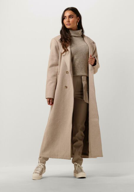 Beige NEO NOIR M&auml;ntel WILLIAMS WOOL COAT - large