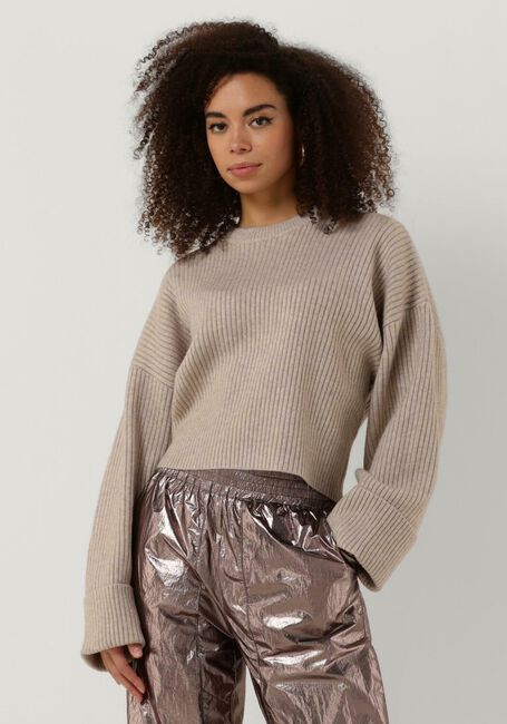 Sand CO'COUTURE Pullover ROW BOX KNIT O-KNIT - large