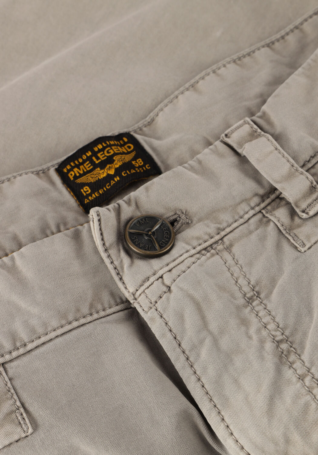 Beige PME LEGEND Kurze Hose AMERICAN CLASSIC CHINO SHORTS - large