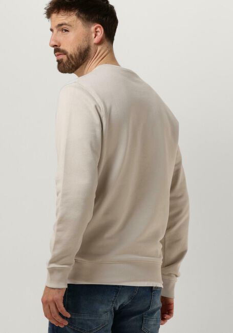 Beige LYLE & SCOTT Pullover CREW NECK SWEATSHIRT - large