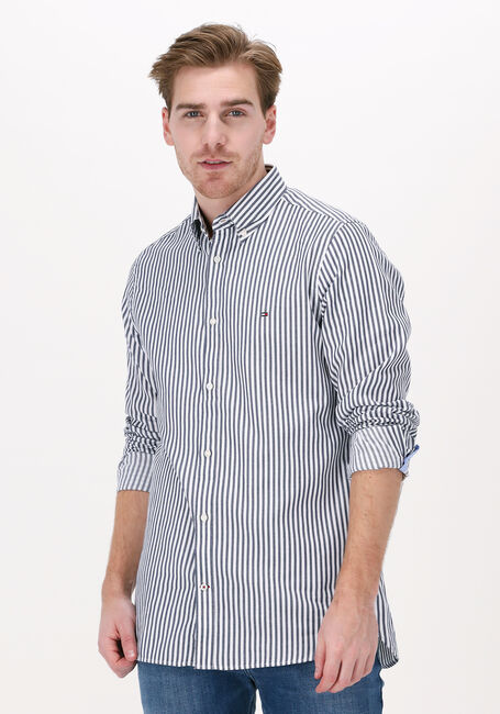 Dunkelblau TOMMY HILFIGER Casual-Oberhemd CLASSIC DOBBY STRIPE SF SHIRT - large