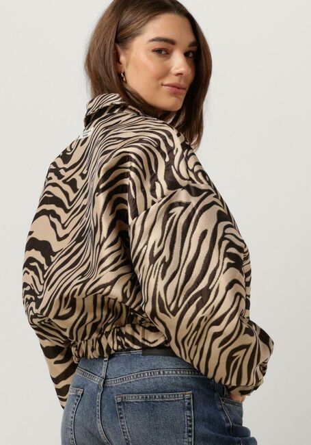 Nicht-gerade weiss COLOURFUL REBEL Jack BENTE ZEBRA JACQUARD BOMBER JACKET - large