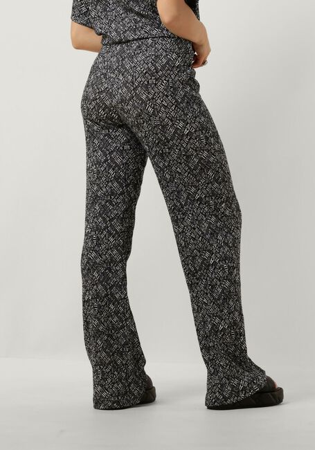 Schwarze ALIX THE LABEL Schlaghose LADIES WOVEN CRINKLE TEXT PANTS - large