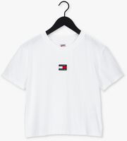 Weiße TOMMY JEANS T-shirt TJW TOMMY CENTER BADGE TEE