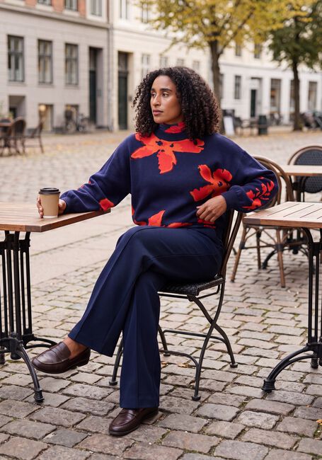 Dunkelblau POM AMSTERDAM Weite Hose LEAH ETERNAL BLUE - large