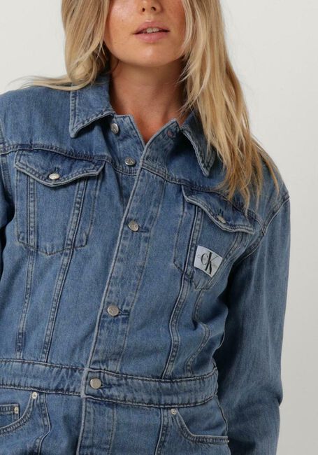 Hellblau CALVIN KLEIN Minikleid TRUCKER DRESS - large