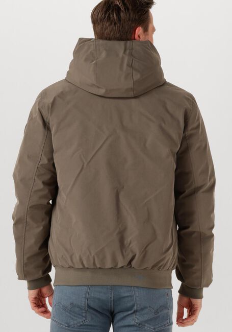 Khaki AIRFORCE Jack HOODED REVERSIBLE JACKET - large