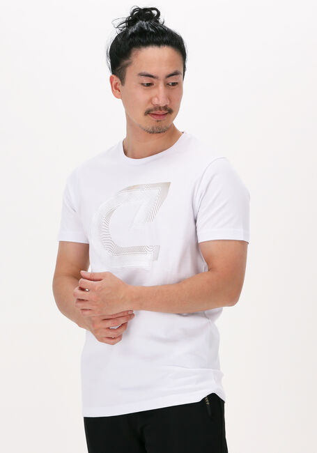 Weiße CRUYFF T-shirt JULIEN TEE - 95 / 5 COTTON / ELASTHAN - large