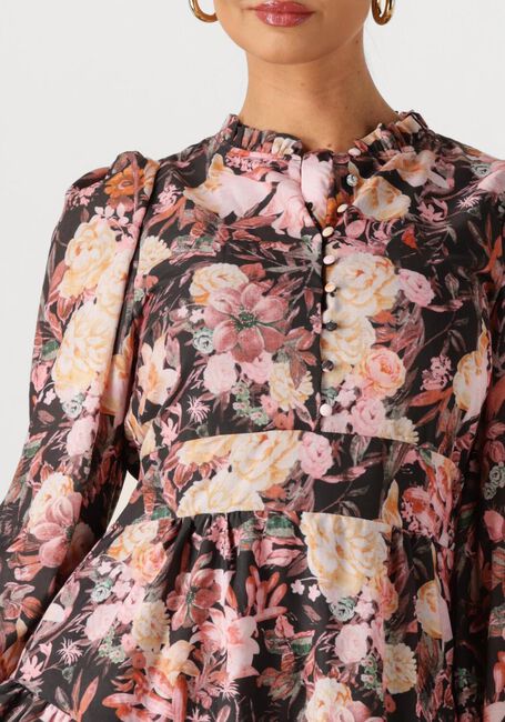 Mehrfarbige/Bunte NEO NOIR Minikleid ABERTO BIG FLOWER DRESS - large