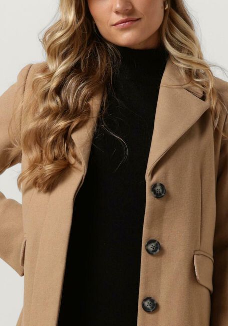 Camelfarbene Y.A.S. Mäntel YASLIMA LS WOOL MIX COAT S. NOOS - large