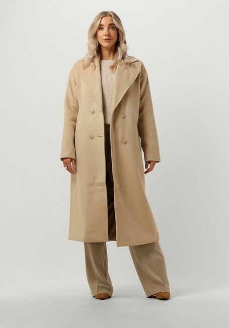 Sand NOTRE-V Mäntel WOOL COAT LONG - large