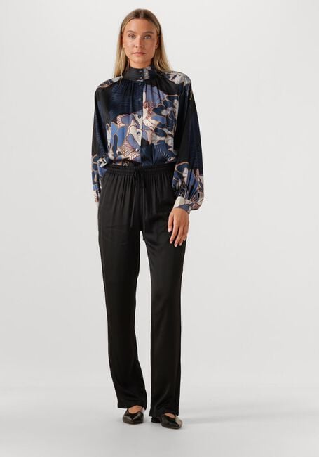 Schwarze RESORT FINEST Weite Hose SATIN PANTS - large