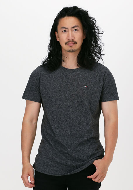 Dunkelgrau TOMMY JEANS T-shirt TJM SLIM JASPE C NECK - large