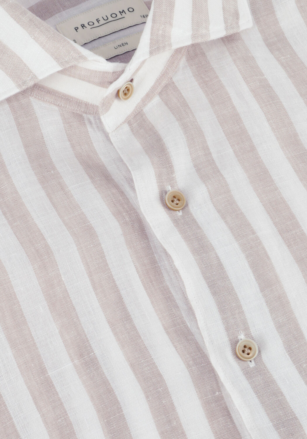 Wei&szlig;e PROFUOMO Klassisches Oberhemd SHIRT X-CUTAWAY LINEN - large