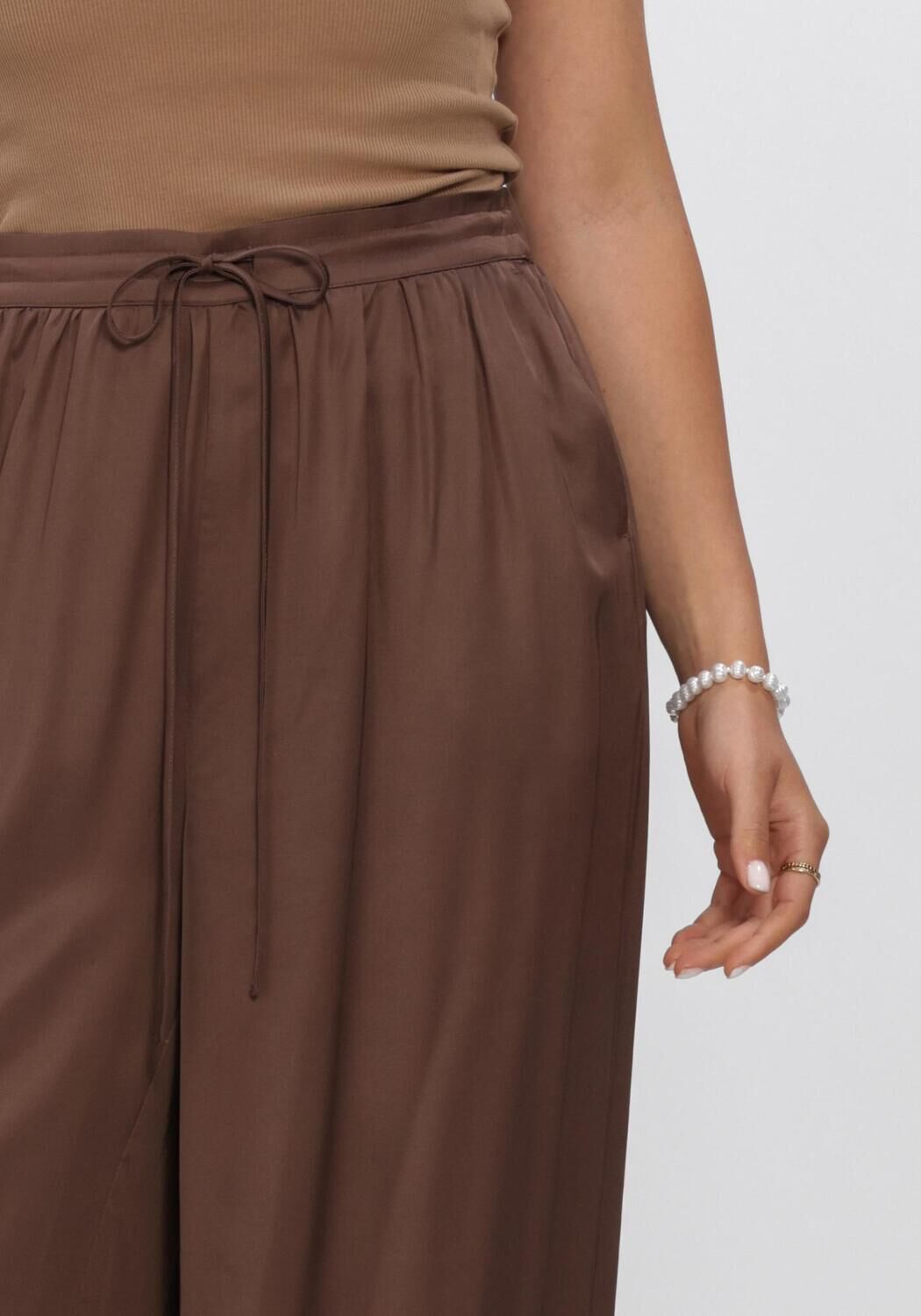 Braune SECOND FEMALE Hosen LINELL TROUSERS - large